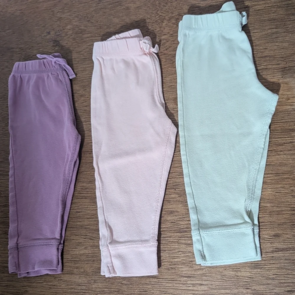 🎀$5 Carter's Purple, Pink, Mint Leggings Soft Comfortable Bottoms